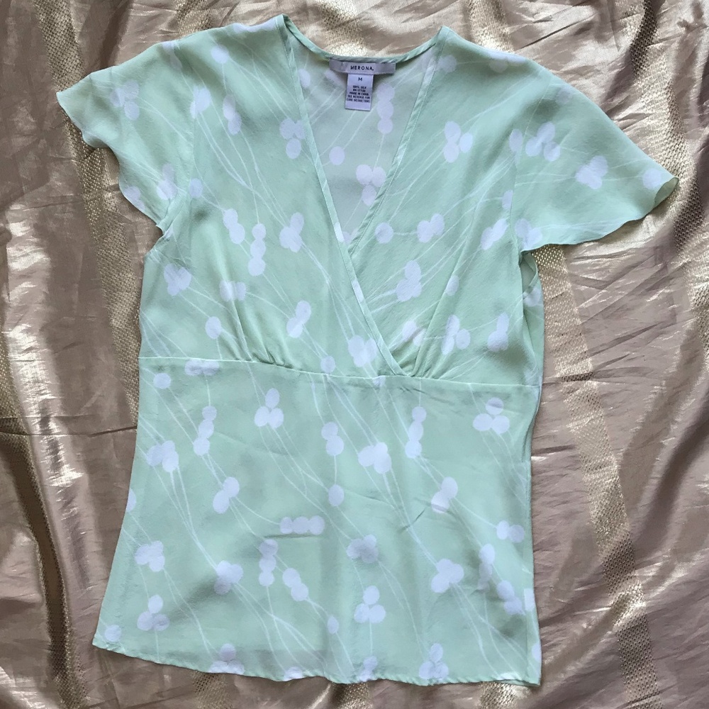 Merona 100% Silk Blouse